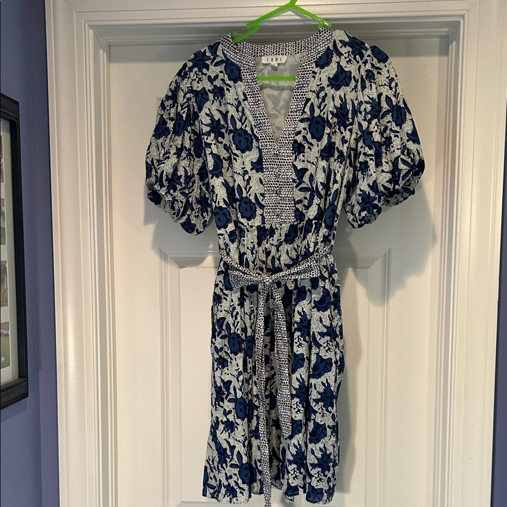 THML Navy and White Floral Dress from Avara